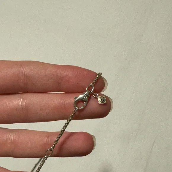 David Yurman Silver and Gold Heart Necklace - Picture 4 of 7